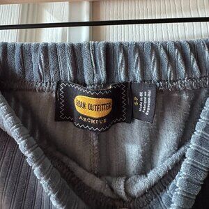 UO Charcoal Ribbed Flare Pant